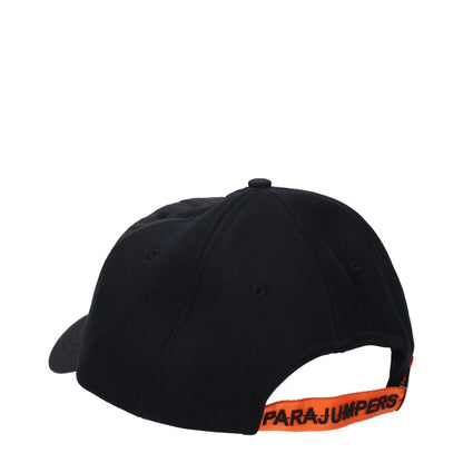 Casquettes en coton noir Parajumpers (casquettes de baseball)