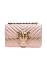 PINKO Powder Pink Love One Mini Shoulder Bag - Élégance et Style