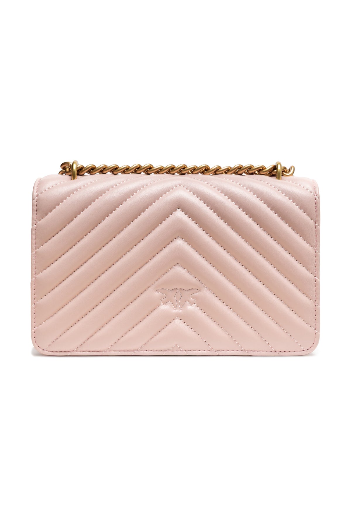 PINKO Powder Pink Love One Mini Shoulder Bag - Élégance et Style