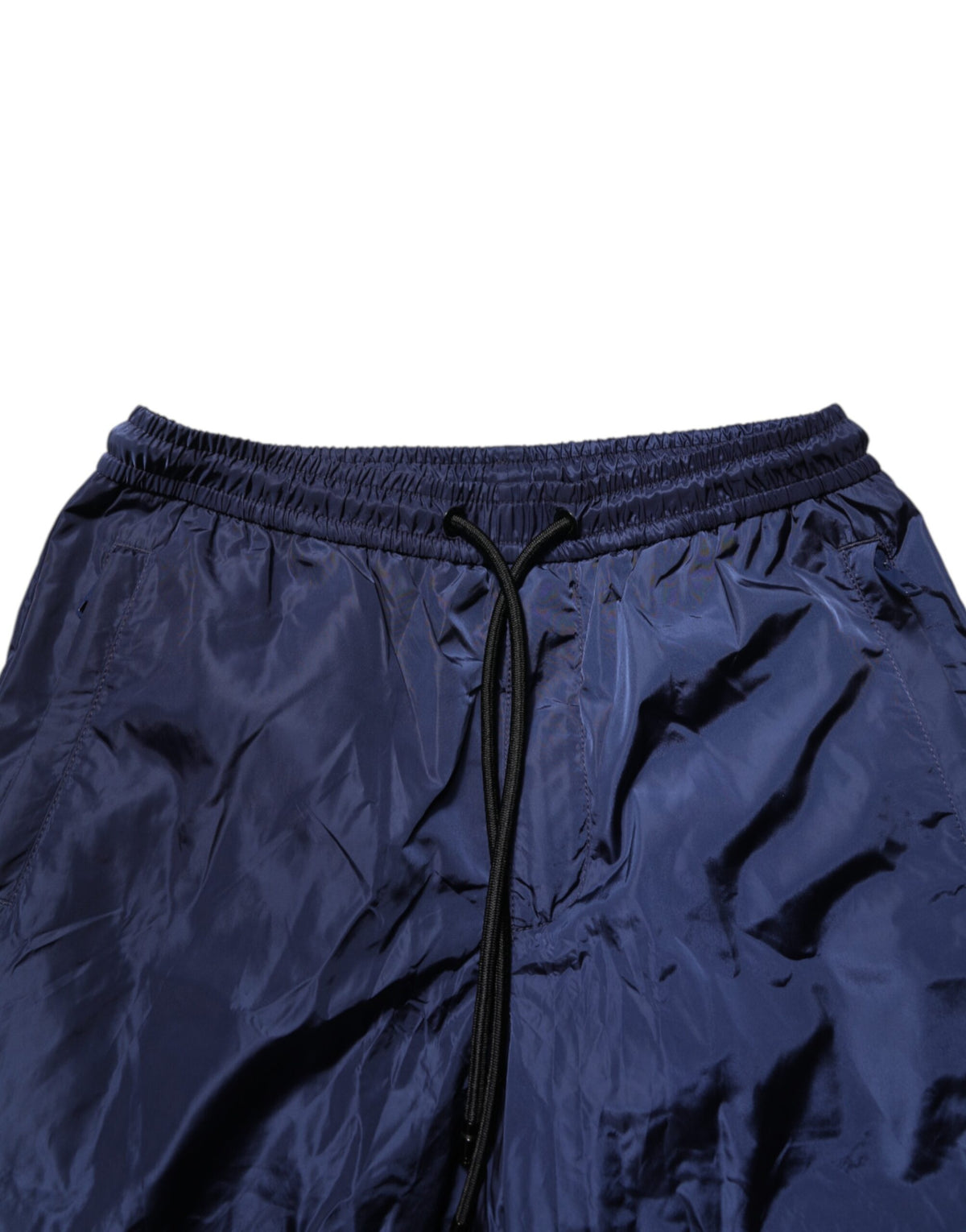 Pantalon de jogging droit en nylon bleu Dolce &amp; Gabbana