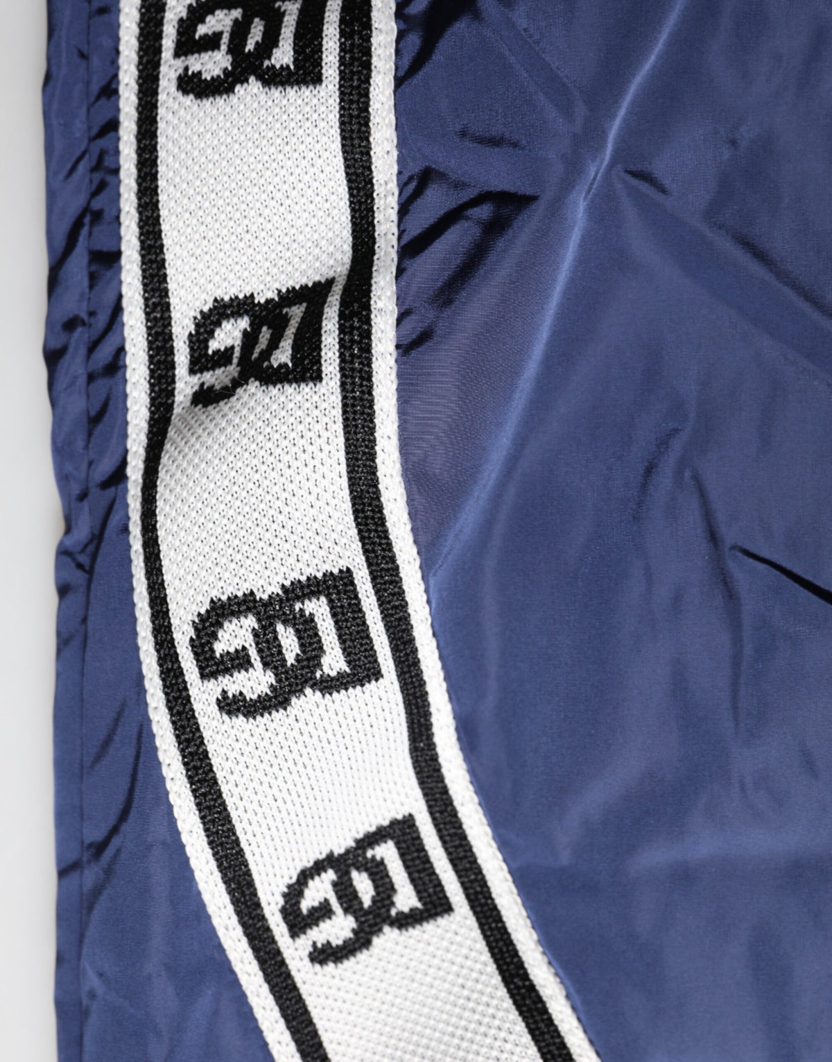 Pantalon de jogging droit en nylon bleu Dolce &amp; Gabbana