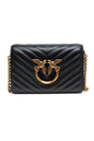 Mini sac à bandoulière Love Click en cuir noir de PINKO