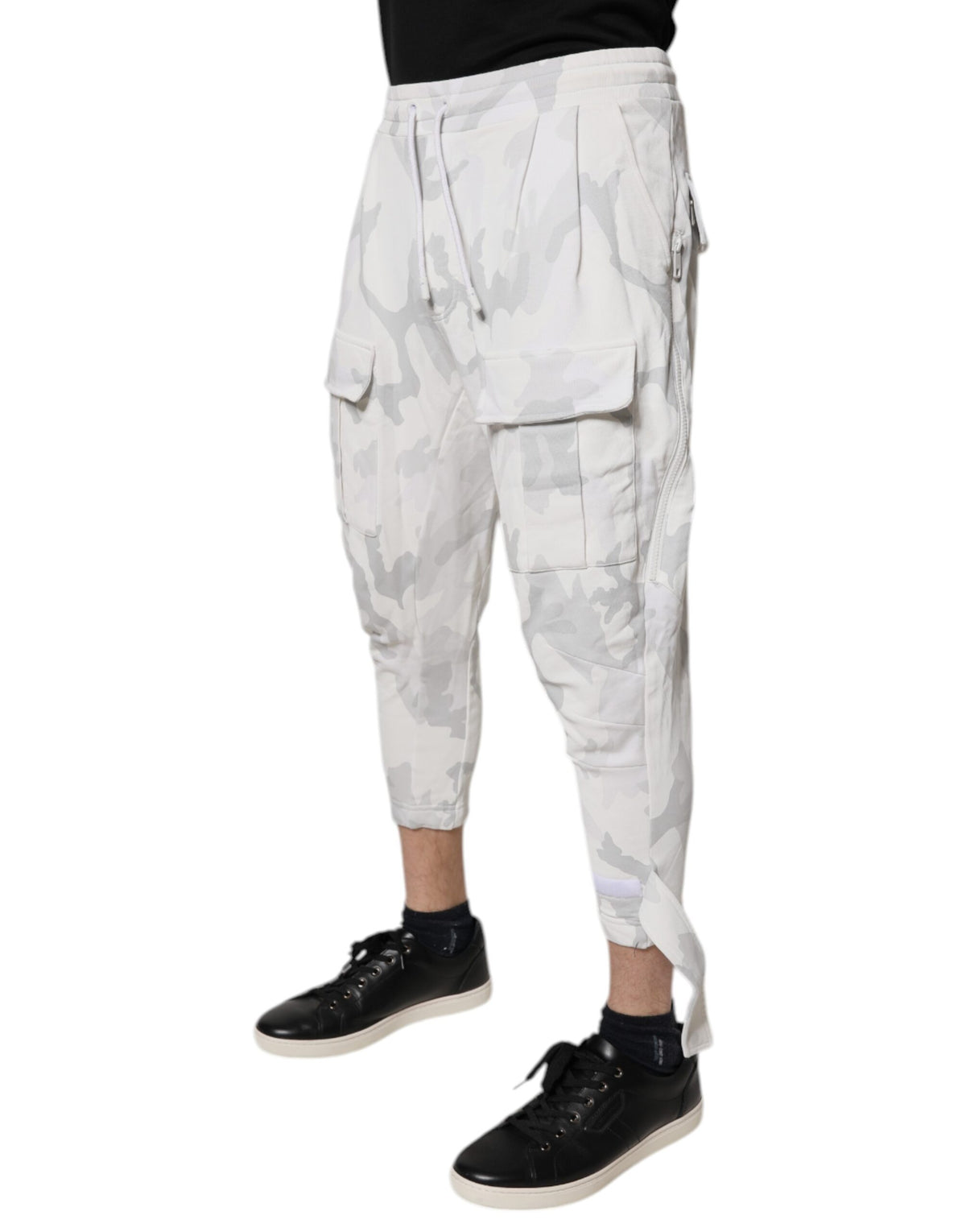 Pantalon de jogging cargo camouflage blanc Dolce &amp; Gabbana