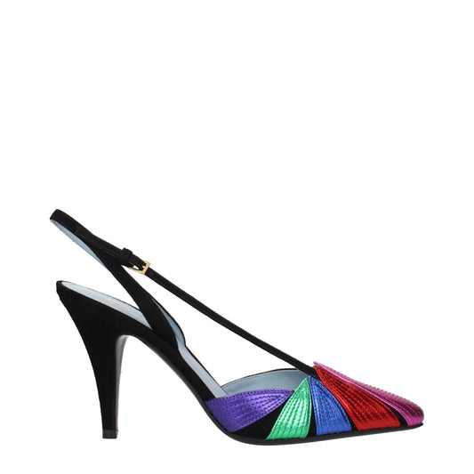 Escarpins à talons hauts en cuir noir Valentino Garavani