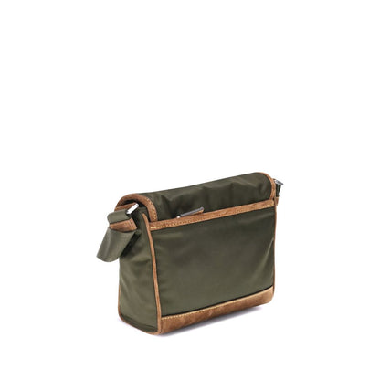 Prada Re-Nylon en lederen middelgrote schoudertas