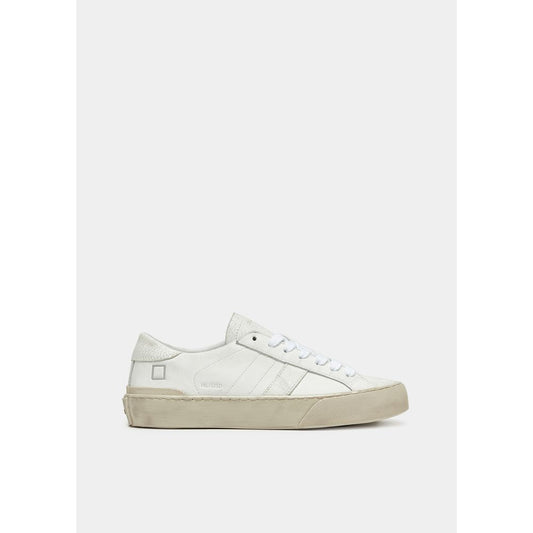 DATE Witte leren sneaker