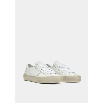 DATE Witte leren sneaker