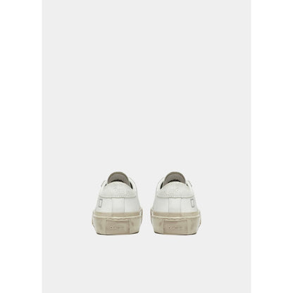 DATE Witte leren sneaker