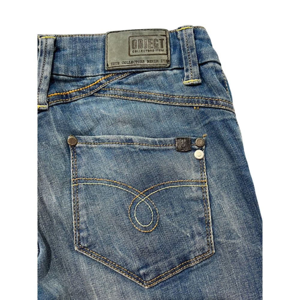 Object Blue Cotton Women's Skinny Jeans - Perfect Fit