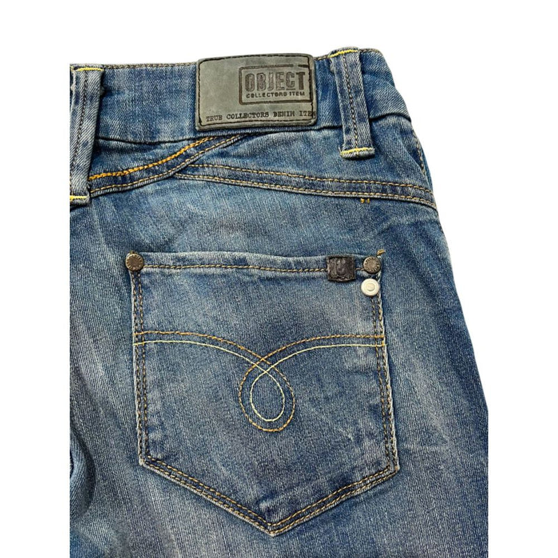 Object Blue Cotton Women's Skinny Jeans - Perfect Fit
