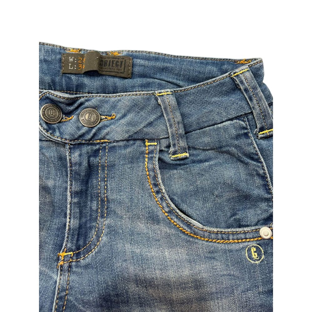 Object Blue Cotton Women's Skinny Jeans - Perfect Fit