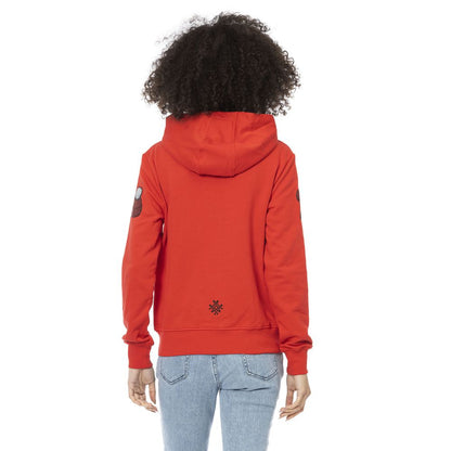 Mr&Mrs Italy Red Cotton Women Sweatshirt Top