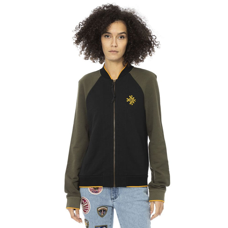 Mr&Mrs Italy Black Cotton Women Sweater - Luxurious Comfort