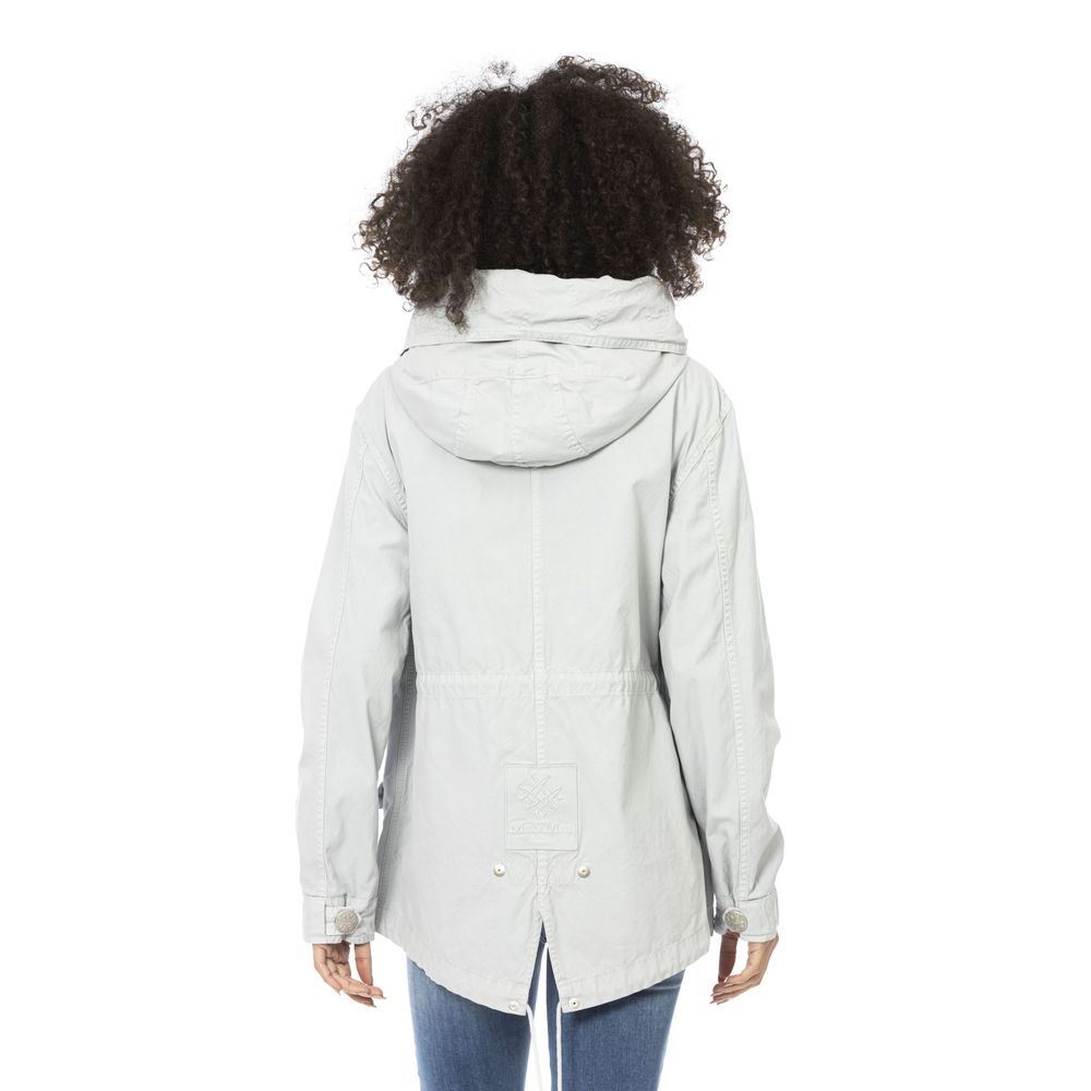 Mr&Mrs Italy Silver Cotton Women Jacket - Short Parka