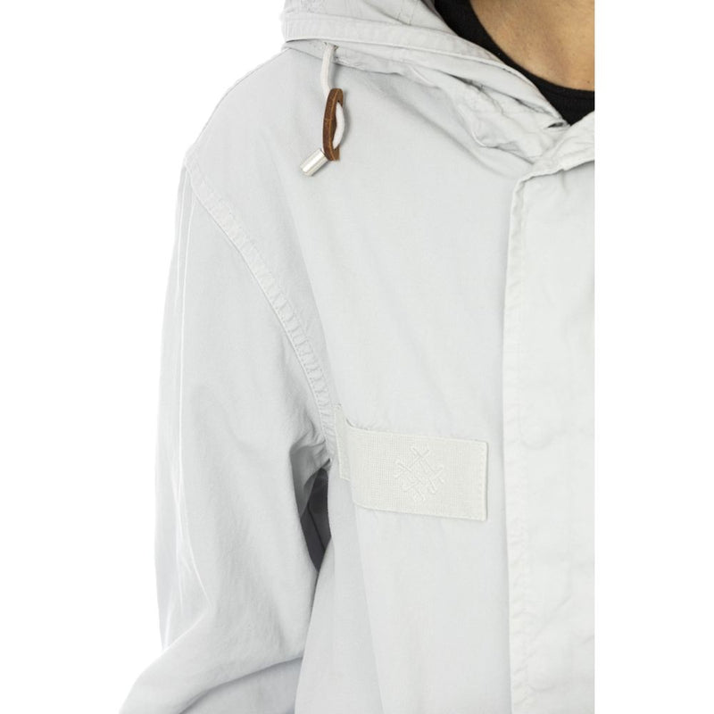 Mr&Mrs Italy Silver Cotton Women Jacket - Short Parka