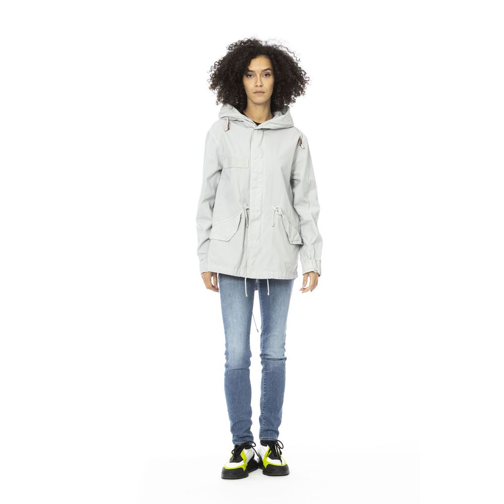 Mr&Mrs Italy Silver Cotton Women Jacket - Short Parka