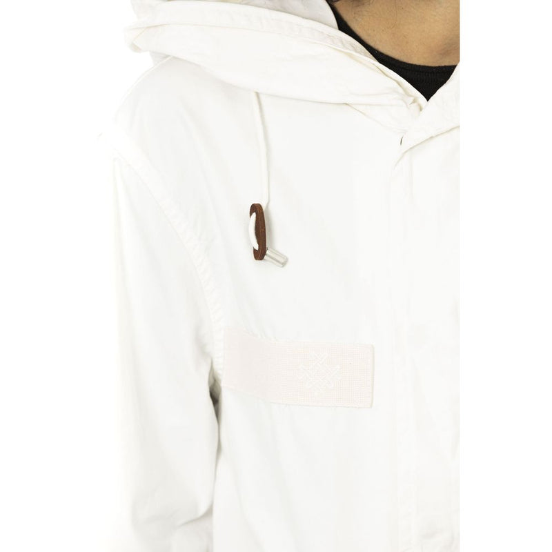 Mr&Mrs Italy White Cotton Women Parka - Contemporary Luxury