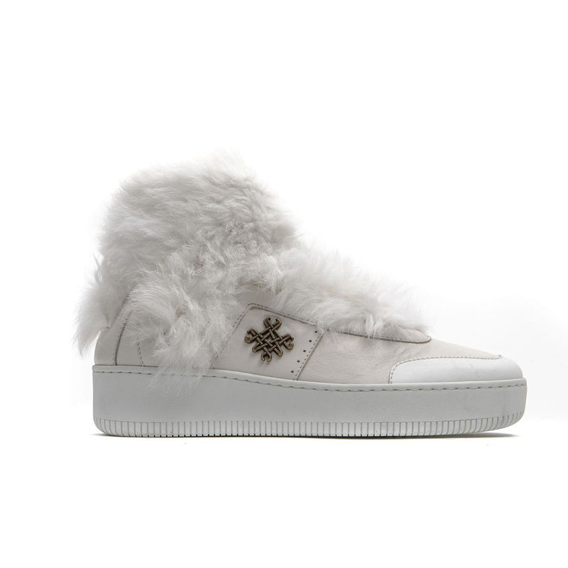 Mr&Mrs Italy White Cotton Women Sneaker - Élégance et Confort