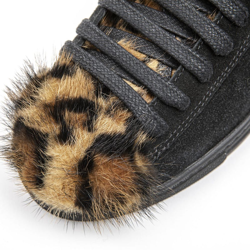 Mr&Mrs Italy Black Leather Women's Sneakers - Stylish Comfort