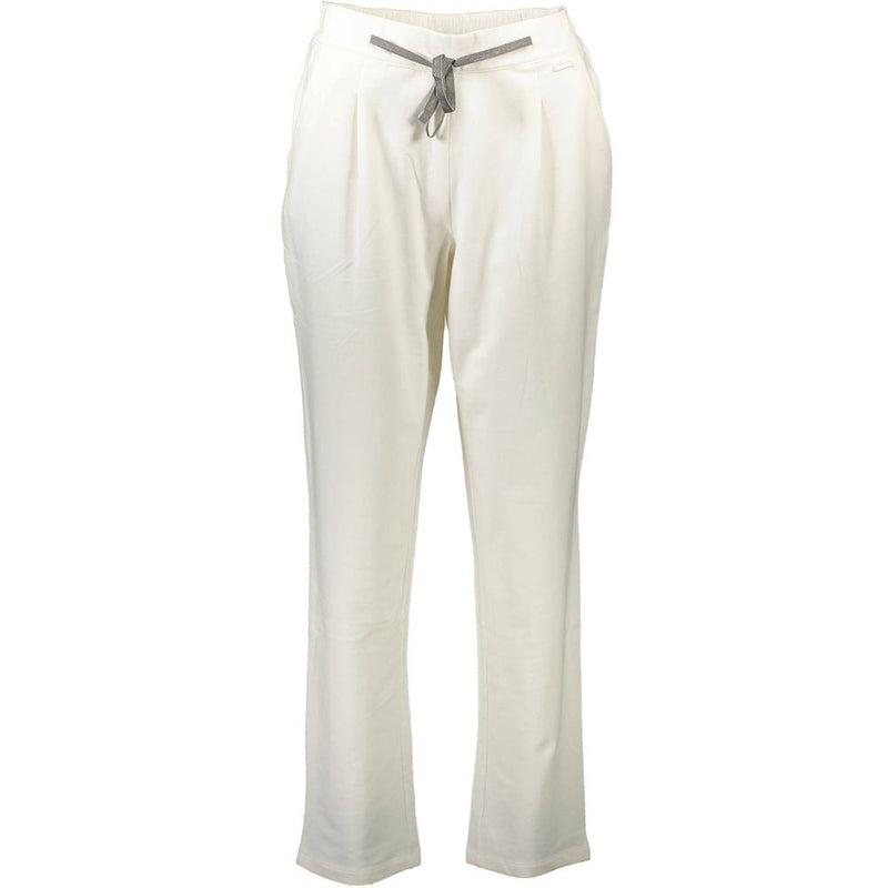 U.S. POLO ASSN. White Cotton Pant - Confort et Style pour Actives