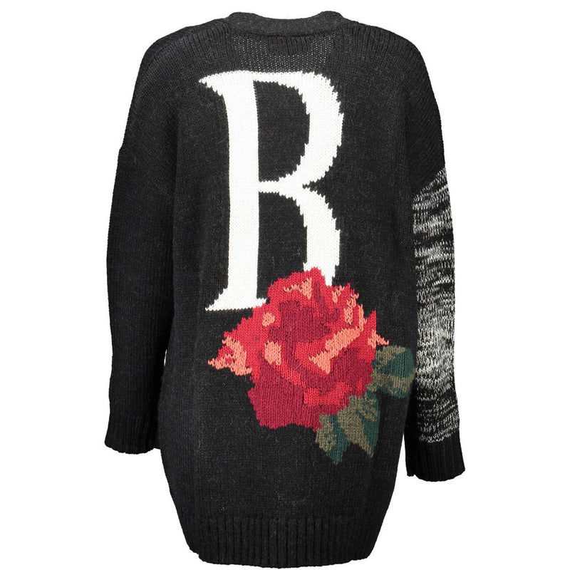 Blugirl Black Wool Sweater - Elegant Cardigan for Every Occasion