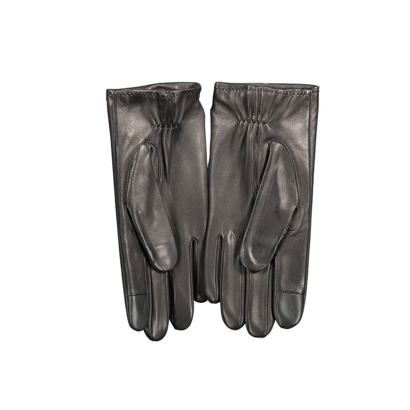 Gant en cuir noir Tommy Hilfiger