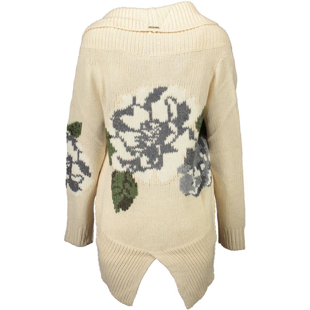 Blugirl Beige Wool Sweater - Élégant Cardigan Ouvert