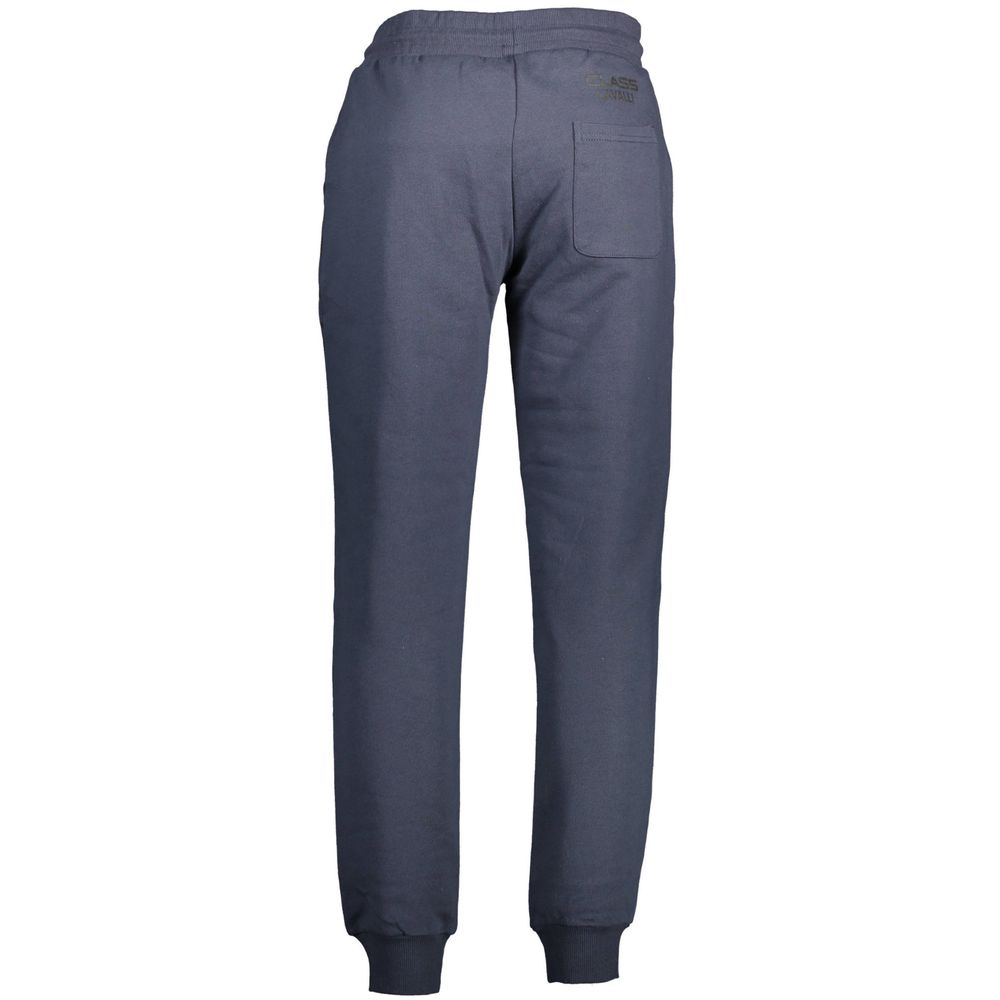 Pantalon en coton bleu Cavalli Class