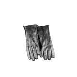 Gants en Cuir Noir Guess Jeans