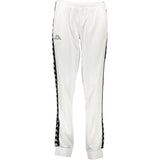 Kappa White Polyester Pant - Pantalon de Sport Élégant pour Femmes