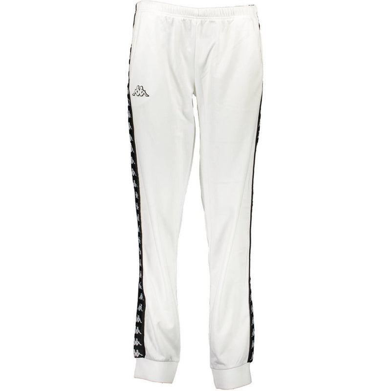 Kappa White Polyester Pant - Pantalon de Sport Élégant pour Femmes