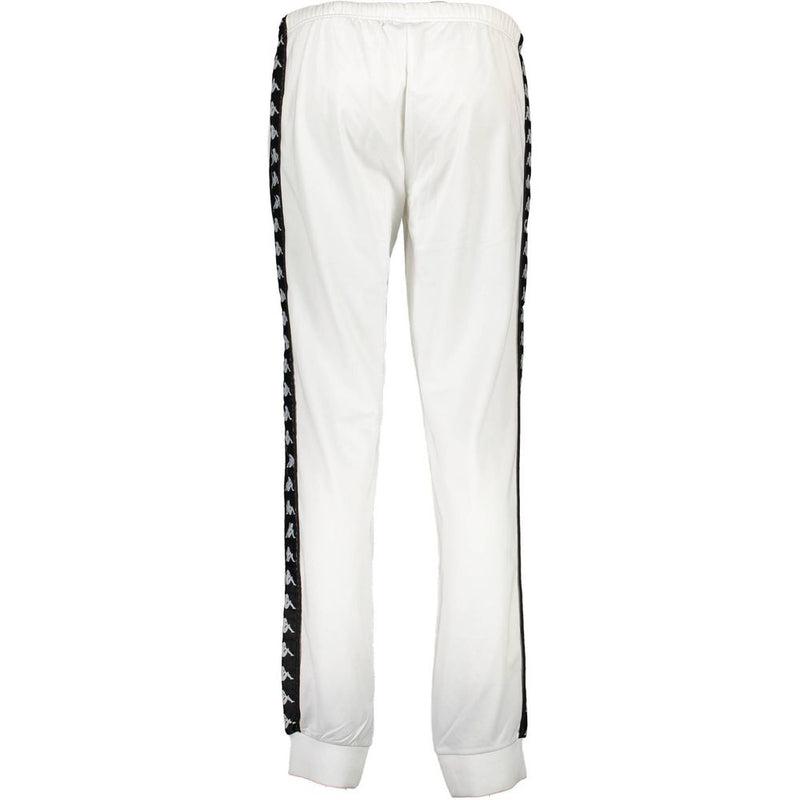 Kappa White Polyester Pant - Pantalon de Sport Élégant pour Femmes