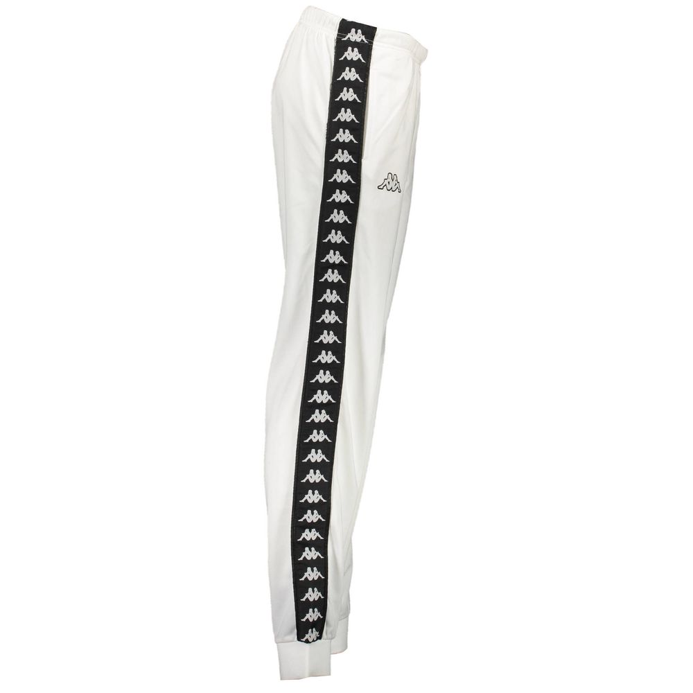 Kappa White Polyester Pant - Pantalon de Sport Élégant pour Femmes