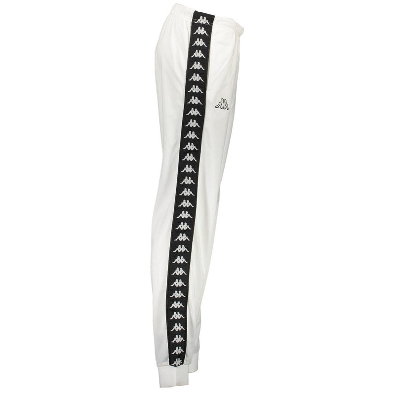 Kappa White Polyester Pant - Pantalon de Sport Élégant pour Femmes