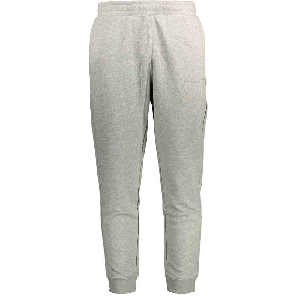 Pantalon en coton gris Calvin Klein