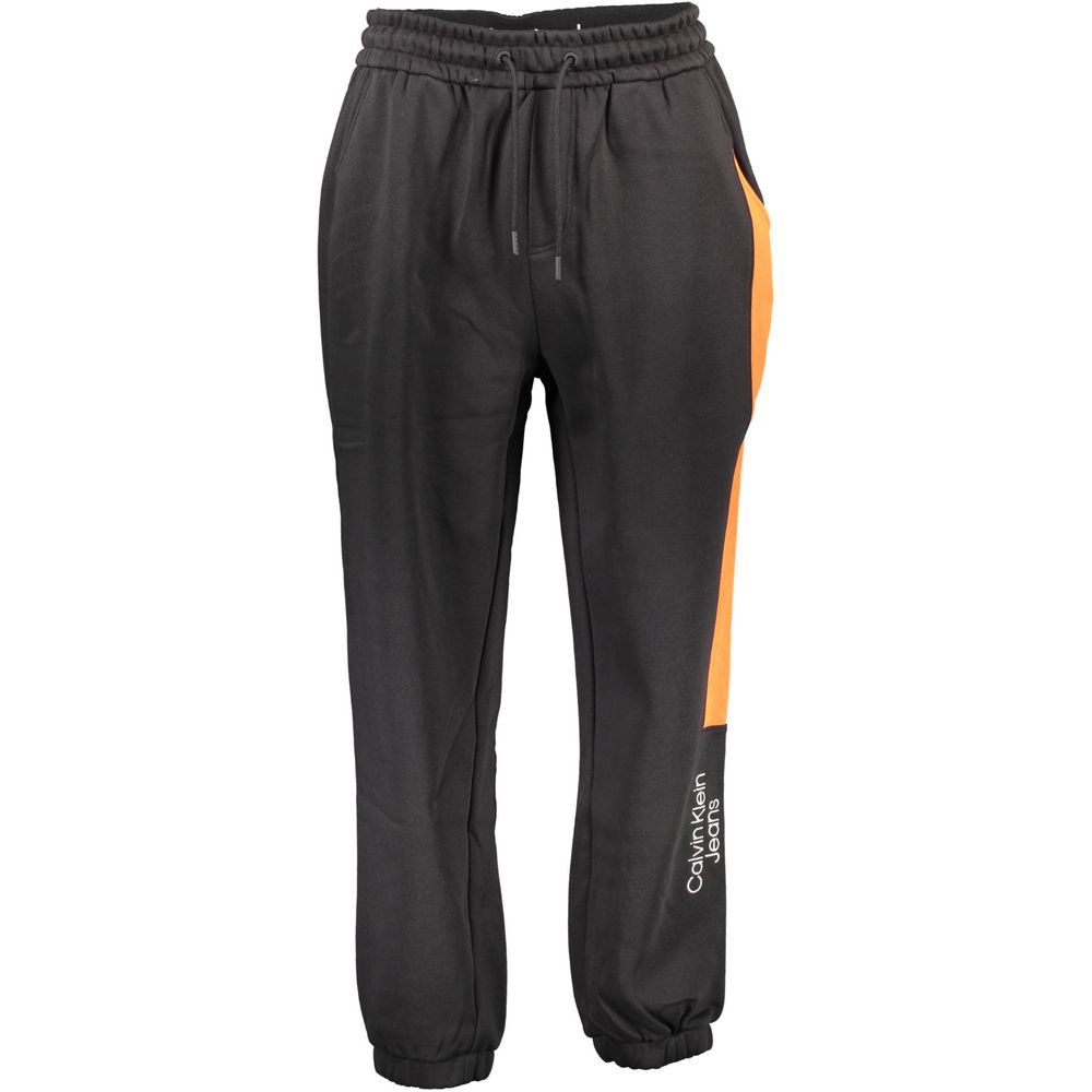 Pantalon en coton noir Calvin Klein