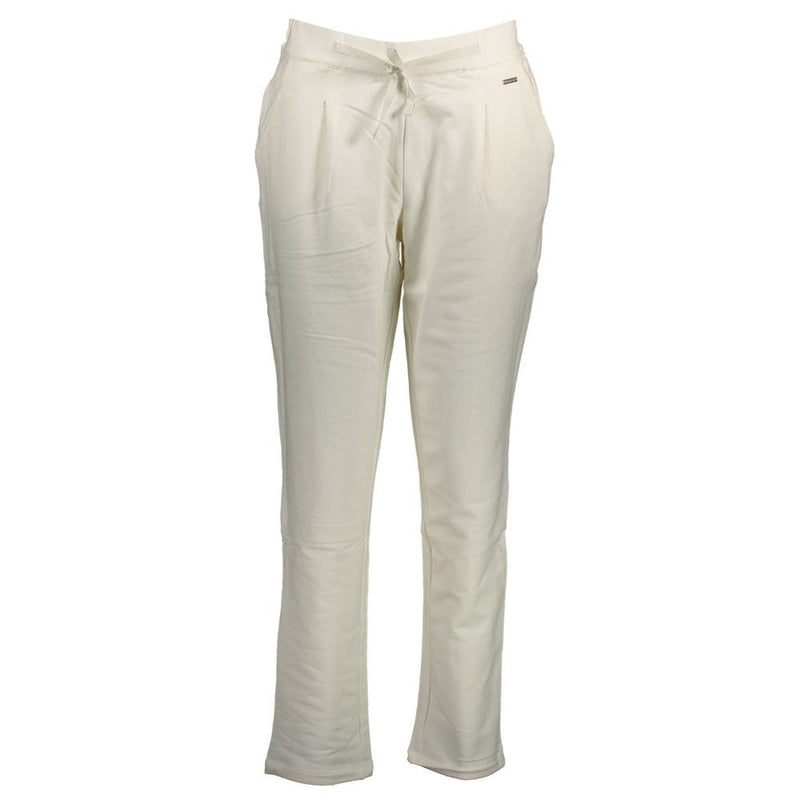 U.S. POLO ASSN. White Cotton Pant - Comfortable Sports Trousers