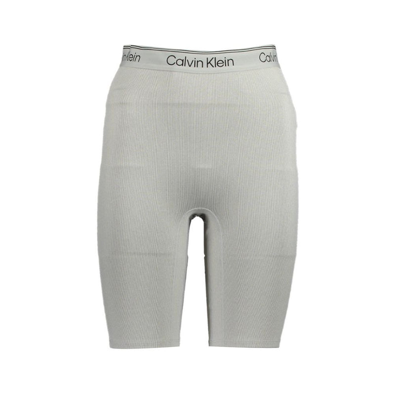 Calvin Klein Gray Polyester Gym Shorts - Stylish Comfort