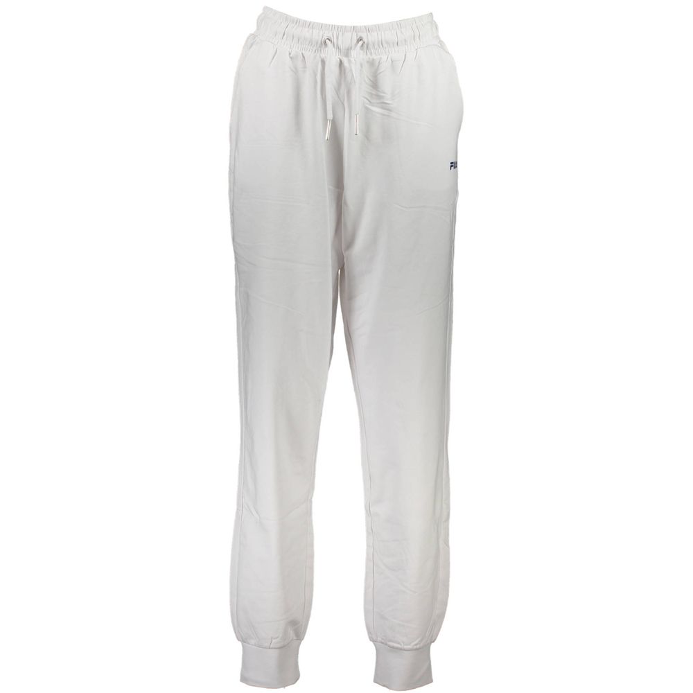 Fila White Cotton Pant - Confort et Style pour le Sport