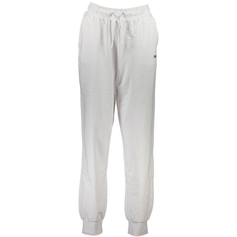 Fila White Cotton Pant - Confort et Style pour le Sport