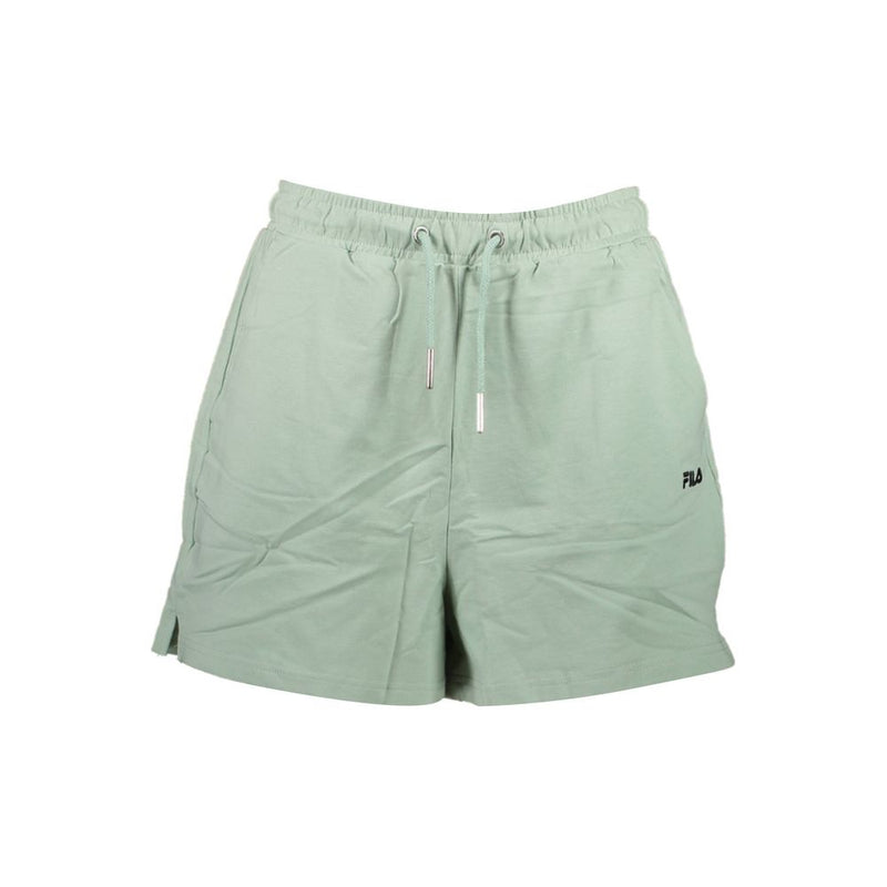 Fila Green Cotton Shorts for Women - Stylish Comfort for Every Occasion