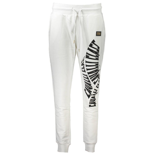 Pantalon en coton blanc Cavalli Class