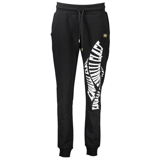Pantalon en coton noir Cavalli Class