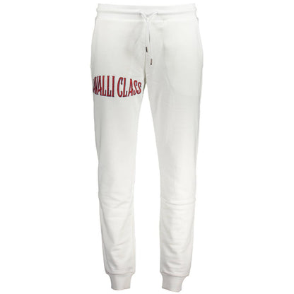Pantalon en coton blanc Cavalli Class