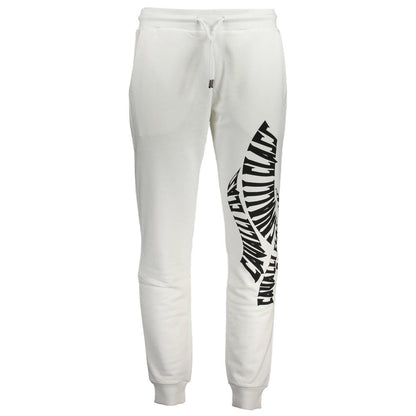 Pantalon en coton blanc Cavalli Class