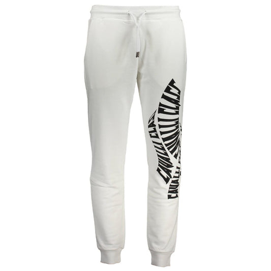 Pantalon en coton blanc Cavalli Class
