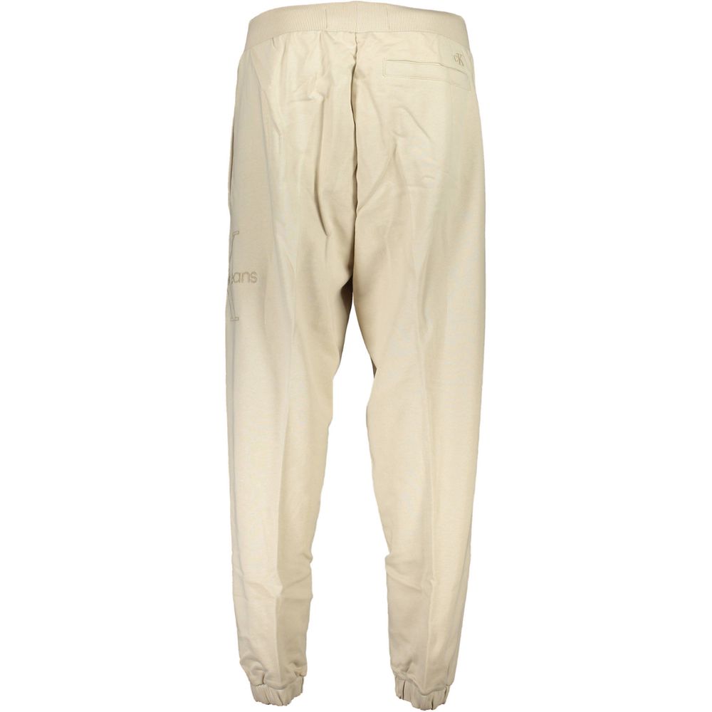 Pantalon en coton beige Calvin Klein