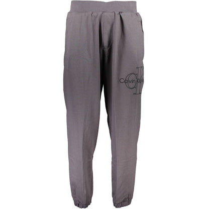 Pantalon en coton gris Calvin Klein