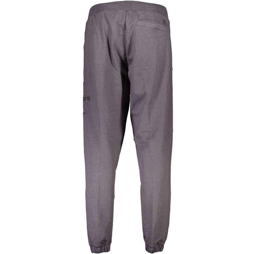 Pantalon en coton gris Calvin Klein