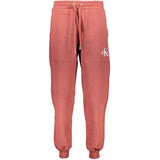 Calvin Klein Red Cotton Pant - Pantalon de Sport Confortable